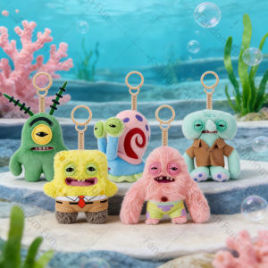 Fuggler with SpongeBob SquarePants Original Plush Doll Patrick Star Gary Heldon J. Plankton Ugly Monster Furry Little Pendant2026