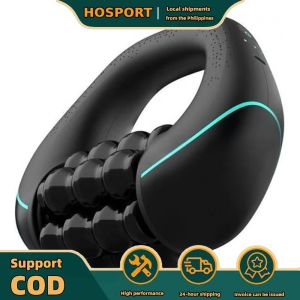【HOSPORT】 Rechargeable Massage Roller 3-Speed Mini Rolling Percussive Massager Type-C Powerful Spin Massagers for Precise Muscle Knot & Soreness Relief