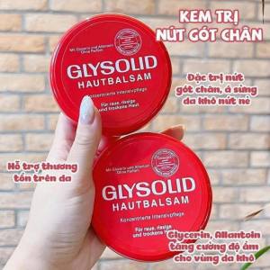 Kem dưỡng nẻ Glysolid Hautbalsam Đức cho da khô nứt nẻ bong tróc á sừng vảy nến 100ml - Nội địa Đức