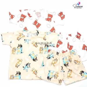 SAMARA’s CUTE SANDO SHORT  TSHIRT SHORT TERNO for Kids To