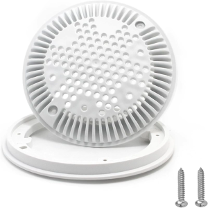 Pool Drain Cover and Frame Set Swimming Pool Part Concrete Pool Drain Lid Plastic Texture Suitable for Concrete Pools