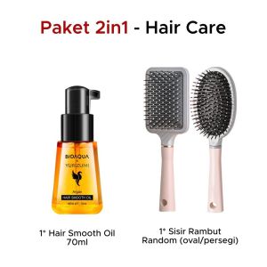Serum Rambut 70ml – Atasi Rambut Kering Bercabang dan Kusam + Bonus Sisir