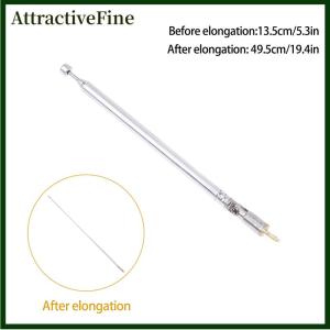 AttractiveFine 48 64Cm 6 Phần Kim Loại Đầy Đủ Kênh AM FM Đài Phát Thanh Kính Thiên Văn Ăng Ten 360 Độ Xoay Ăng Ten Aeial