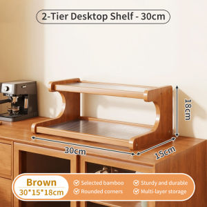 YONEZAWA Desktop Storage Rack Multi-layer Space Saving Display Rack Kitchen Table Organizer Coffee cup storage