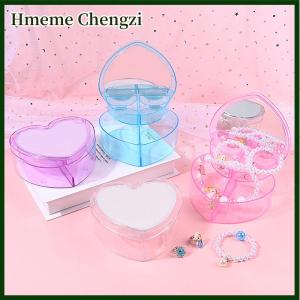 Hmeme Love Heart Shaped Storage Box Jewelry Accessory Makeup Office Desktop Sundries Box