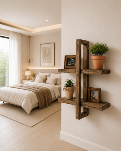 TWO (2) LAYERED ADJUSTABLE WALL-MOUNTED WOODEN SHELVES wall mounted shelf floating shelf wooden wall shelf solid wood shelf adjustable wall shelf floating wooden shelves wall organizer modern wall shelf rustic wooden shelf minimalist shelf scandinavian sh