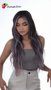 Sunbright Series Keratin Hair Color Cream 100ml Salon Hair Dye Fresh Fragrance & Low Irritation Formula Winter Charcoal\Amethyst Ash\Medium Ash\Lemon Yellow\Pastel Blush\Ruby Red