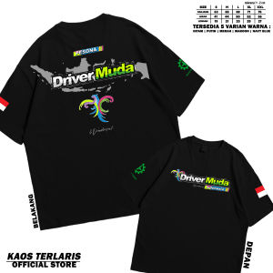 KAOS DRIVER MUDA INDONESIA WONDERFUL NYAMAN DAN ADEM SABLON KATA KATA DRIVER KAOS TERLARIS