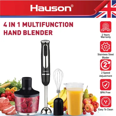 Hauson 600w Multifunction Hand Blender Food Processor Hand Blender Chopper Mixer Grinder Juicer Food Pengisar