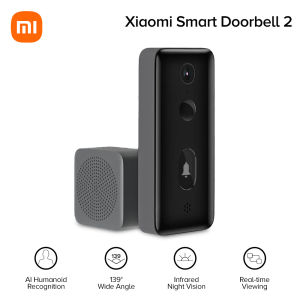 XIAOMI Smart Video Doorbell 2 AI Motion Detection Remote Live Video Infrared Night Vision 139 Degree Wide-angle Lens 1080P HD