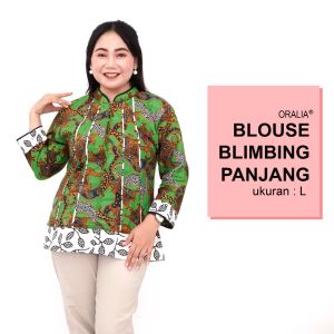 Atasan Batik Blouse Big Size Wanita Jumbo LD 140