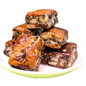 6in1 Fig Walnut Pie Nutritious Herbal Superfood Snack Dried Fig Walnut Cake With Black Sesame Astragalus Codonopsis Mulberry Traditional Chinese Herbal Pastry