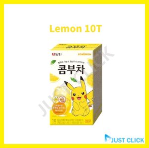 [Damtuh] Kombucha Limited Edition Pokemon Kombucha Tea - Lemon/Apple Mango/Lime/Flat peach/Seven Berry/Grapefruit/Shine Muscat/Mango Litchi (10T/30T) Diet tea Probiotics Prebiotics Korean health #Damthu