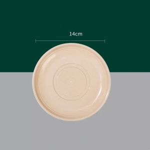 10pcs Disposable Rice Husk Bowls Hard Food Grade Bowl Plate Cup High Temperature Resistant Tableware