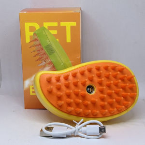 BI Sikat Uap Kucing 3 In 1 Silikon Brush Spray Sikat Sisir Kucing Anjing Silikon Sisir Mandi R1131