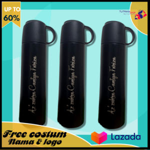Botol Termos Cangkir Mini Custom Nama Logo Foto Sendiri