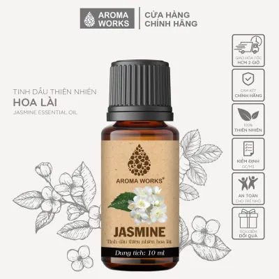 Tinh Dầu Thơm Phòng Aroma Works Hoa Oải Hương - Hoa Lài - Phong Lữ - Trà Trắng - Ylang Làm Nến Thơm 10ml
