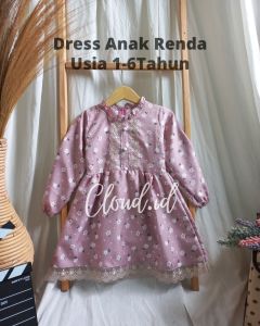 Dress anak shakila  motif bunga baju anak perempuan terbaru usia 1-6Tahun atasan anak cewek dress shanum