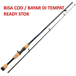 Conquest Joran Pancing Carbon Fiber Telescopic 2 Segments 1.8M Tongkat Pancing Ikan Besar Kecil Sungai dan Laut Kuat dan Bagus