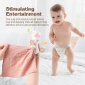 Kompang Bayi Mewah dan Set Anak Patung Lembut – Mainan Kait Buatan Tangan untuk Bayi Baru Lahir, Kompang Arnab Mewah Lembut untuk Bayi, Selimut Anak Patung – Mainan Pertama yang Sesuai untuk Bayi Perempuan 0-6 Bulan. 