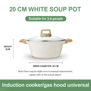 GOLIFE Non-Stick Pot Induction Stew Pan Soup Wok 20/24/28CM Induction Cooker Gas Pot Suitable For All Stoves