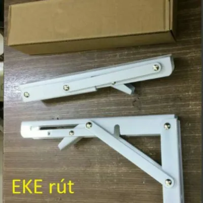 Eke rút gấp gọn bản lề gấp thông minh chữ K dài 20 25 30 35 40 cm (bộ 2 cái) kèm ốc vít