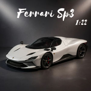 1:22 Scale SP3 Alloy Car Model Diecast Car Sound Light Car Lovers Collection Kids Birthday Gift Metal Boys Toys