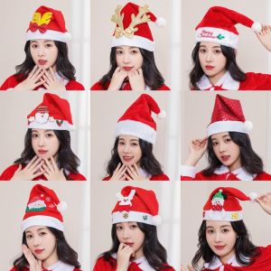 YOUSHI TOP Plush Christmas Hat Snowman Polyester Plush Reindeers Antlers Hat Cosplay Supplies DIY Christmas Hat Toy Xmas Arts Hats Festival Accessory