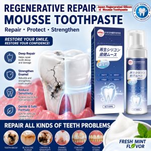 Japan Regenerated Silicone Repair Mousse Toothpaste 60ml Tooth Decay/Caries Repair/Sensitive Teeth