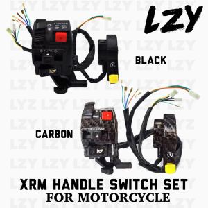 LZY XRM 110/125 Handle Switch Set Assembly Motorcycle (Left/Right) Carbon Matte Black