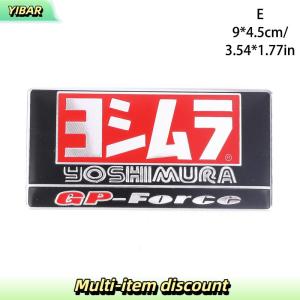 YIBAR 3D Universal Sticker Aluminum Heat-resistant Motorcycle Exhaust Pipe Decal Sticker For Scorpio Twobrothers