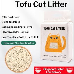 [Bundle of 10] Tofu Cat Litter 6L / 1.9KG Flushable Cat Litter Quick Clumping