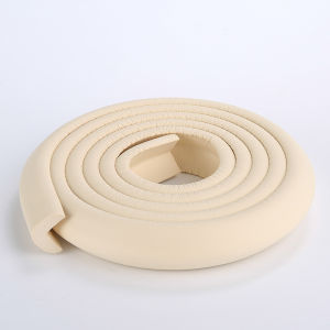 Baby Protection Anti-Collision Strip Furniture Corner Protection Safety Strip Soft Foam Bumper Child Protective Pad 24MM*8MM*2M (Beige/Wood/Grey/Black)