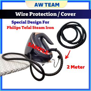 💥READY STOCK💥 Wire Protection / Cover Steam Iron Compatible Philips Tefal Wayar Spiral Hose Cord 2 Meter Length