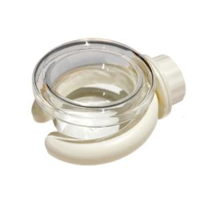 Bird Feeder Bowl with Secure Clip Transparent Plastic and Water Feeding Cup for Parrotlets Budgies and Small Pets