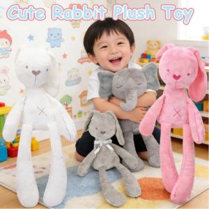 42CM Cute Rabbit Plush Toy Kids Soothing and Sleeping Comforting Plush Doll Birthday Gifts