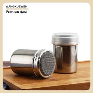 [COD] เครื่องเขย่าช็อคโกแลตสแตนเลสน้ำตาลไอซิ่งผงโกโก้แป้งกาแฟ