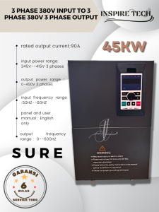 Inverter Frekuensi SURE Drive Konverter 30KW Input 3phase 380V to 380V 3phase Output Variabel Pengatur Inverter Frekuensi