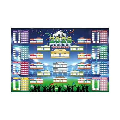Tournament Schedule Tracker Competition 2026 Wall Chart Poster,Team Decoration,Ultimate Soccer Gift 