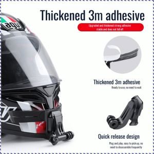 อุปกรณ์กล้อง กันน้ำและกันกระแทก วงเล็บหมวกกันน็อค สามารถเปลี่ยนได้ตลอดเวลา ป้องกันการตก โทรศัพท์มือถือคงที่