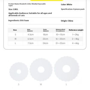 Vòng cổ cho thú cưng chống thấm EVA cho mèo và chó miếng dán bảo vệ nhẹ