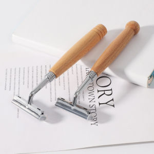 1/5pc Bamboo Razor Portable Manual Shaver with Box Bamboo Handle Disposable Shaver for Men and Women