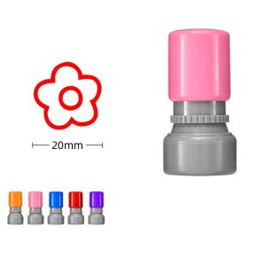 PFPZI DIY Drawing Toy Rewards Flower Stamp Self Inking Students Rewards Star Grading Stamp Portable Encouraging Teacher Review Stamp Teacher
