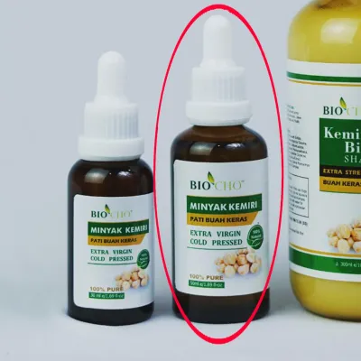 Baby Hair Oil 100% MINYAK BUAH KERAS (PATI) Minyak Kemiri Minyak rambut bayi dan Serum / Pelebat rambut bayi