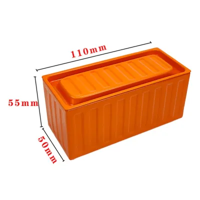 ROVE Wrought Iron Mini Container Model Metal Box Retro Industrial Style Tin Toy Storage Box Creative Model Ornaments Mini Iron Box Home Decoration
