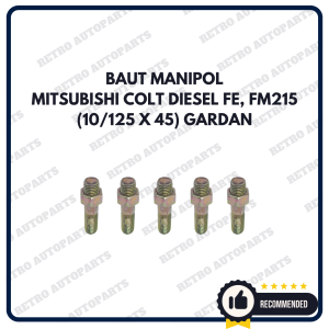 MITSUBISHI - FM | Baut manipol ukuran 10/125 x 45 Mitsubishi Colt Diesel FE FM215 gardan Baud manipol 10/125 x 45 Manipul baut ukuran 10 drat halus 125 panjang 45 Mitsubishi CD FE FM215 Baud manipol mobil M-Fuso FM215 10/125 x 45 gardan