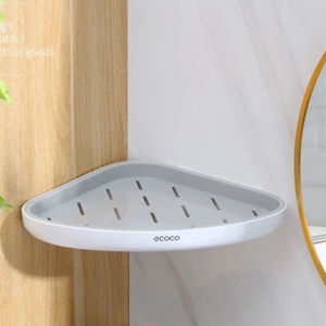 Kệ Góc Nhà Tắm Dán Tường Ecoco Chính Hàng Giá Để Đồ Nhà Tắm Tặng Miếng Dán