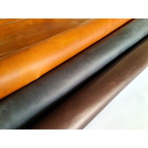 Natural Full Grain Crazy Horse Leather Saddle Genuine Cow Leather Size A4 A3