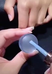 1PC Stamp for Nail Decoration and French Manicure with Transparent Silicone