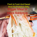 Russian Crab Legs Canned Crab Meat Ready To Eat Instant Natural Seafood Canned Food Ready To Eat Premium Seafood Instant Snack Can Salads Pasta Ingredient. 